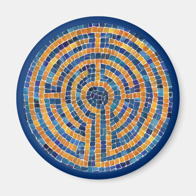 Imã LABYRINTH IV Magnet - Azul (Frente)