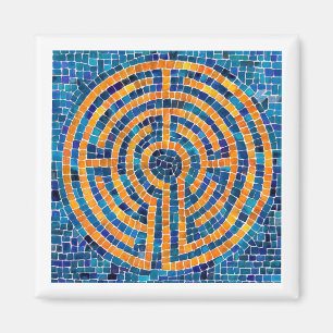 Imã LABYRINTH IV - Magneta quadrada - Branco