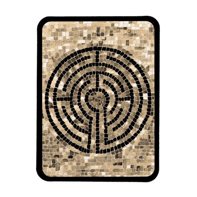 Ímã LABYRINTH V 3x4 - Magneta flexível - Preto (Vertical)