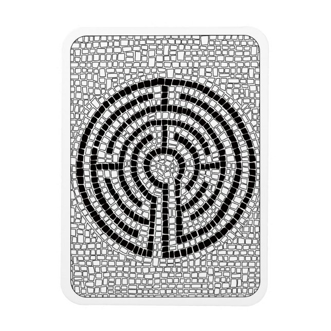 Ímã LABYRINTH VII 3x4 Magneta flexível - Branco (Vertical)