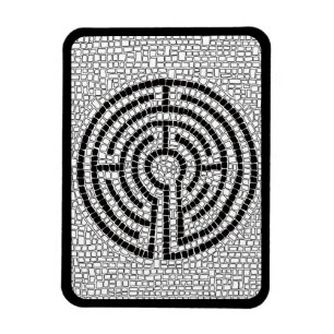 Ímã LABYRINTH VII 3x4 Magneta flexível - Preto
