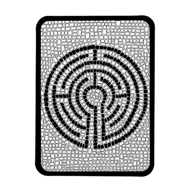 Ímã LABYRINTH VII 3x4 Magneta flexível - Preto (Vertical)