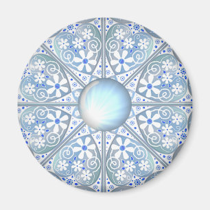 Imã Lace cerâmico Azul claro