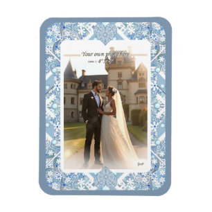 Ímã Lace cerâmico Azul claro