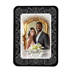 Ímã Lace cerâmico Preto