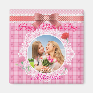 Imã Lace Ribbon Happy Madre Day
