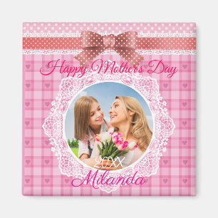 Imã Lace Ribbon Happy Madre Day