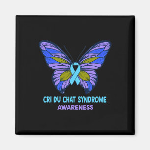 Imã Laço Azul de Conscientização da Síndrome de Cri Du