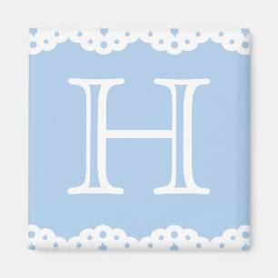 Imã Laço do ilhó no ímã quadrado azul