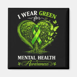 Imã Laço Mental Verde Saúde Mental