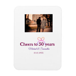 Ímã Laço rosa comemora 50 anos de casamento aniversári