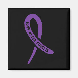 Imã Laço Roxo Consciência Amor Nunca Esquece