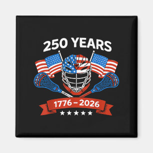 Imã Lacrosse Bandeira Americana Lax Capacete Paus 4 de