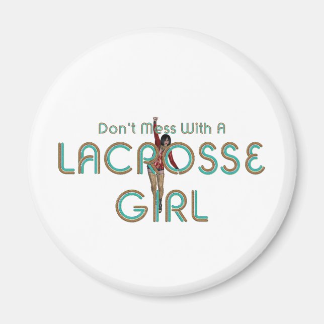 Imã Lacrosse Girl DMW Magnets (Frente)