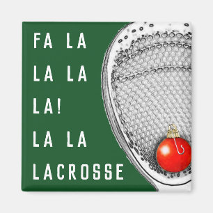 Imã Lacrosse Goalie Holiday Gifts Magnet