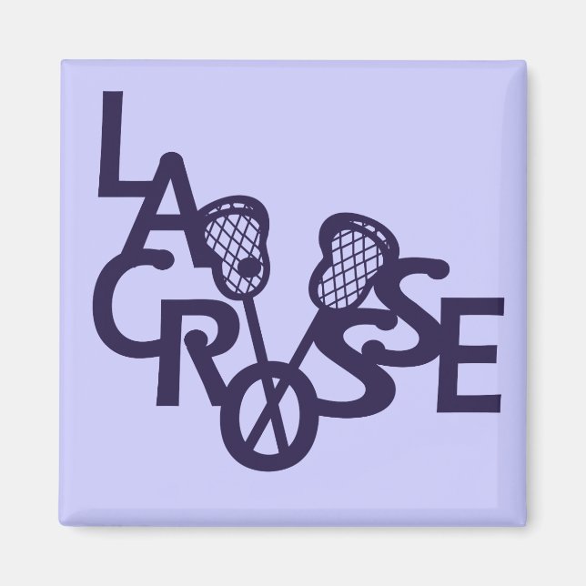 Imã Lacrosse Letters (Frente)