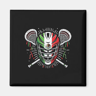 Imã Lacrosse mexicana Flag Helmet Stick mexicano Indep