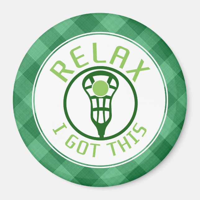 Imã Lacrosse ReLAX Eu Tenho Este Magnet (Frente)