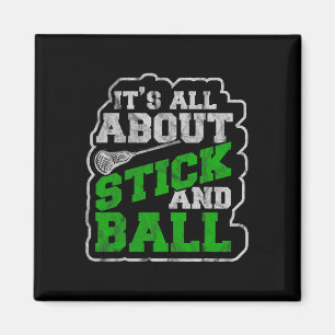 Imã Lacrosse Shirts Mens Lax Stick