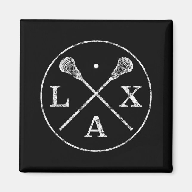 Imã Lacrosse Sticks Emblem I Teto para Jogadores LAX e (Frente)