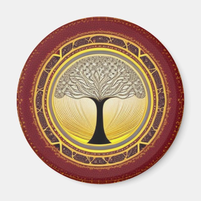 Imã Lacy Tree of Life Magnet (Frente)