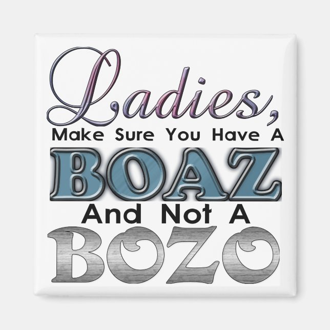 Imã Ladies-Boaz-Bozo Magnet (Frente)