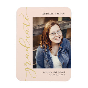 Ímã Lado Escrevendo Magneta de Graduação de COR EDIT