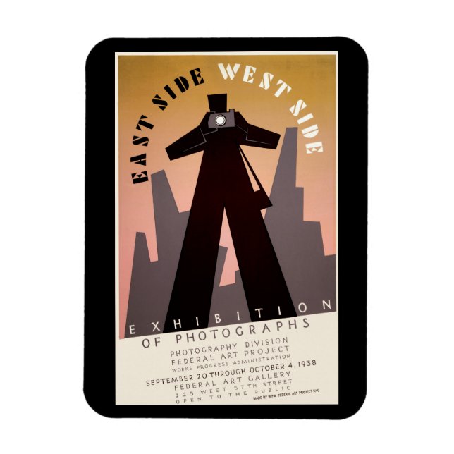 Ímã Lado Leste ~ Lado Oeste (Vertical)