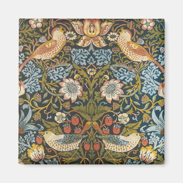 Imã Ladrones de Morango por William Morris, Arte Antig (Frente)