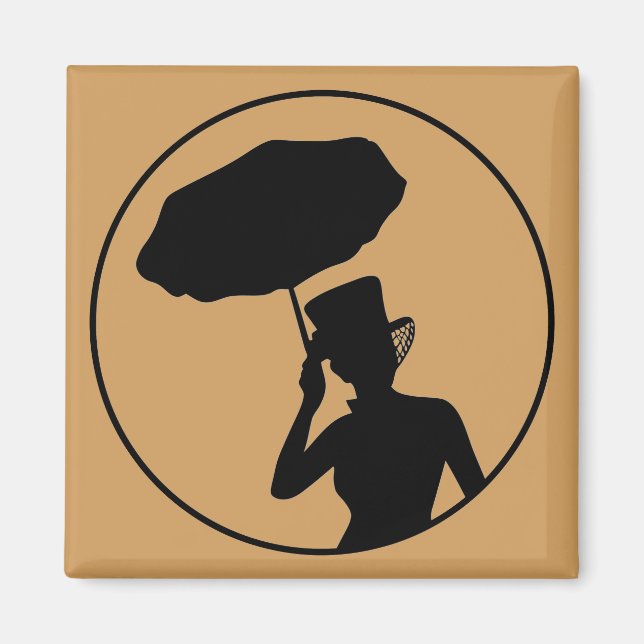 Imã Lady Ashes Magnet, Dourada (Frente)