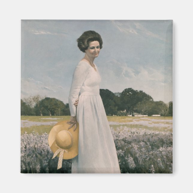 Imã Lady Bird Johnson - Aaron Shikler (1978) (Frente)