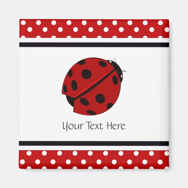 Imã Lady Bug Magnet (Frente)