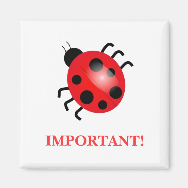 Imã Lady Bug | Magnet (Frente)
