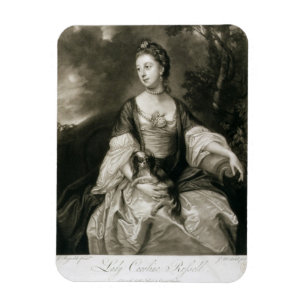 Ímã Lady Caroline Russell, gravada por James McArdell