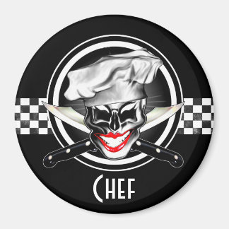 Imã Lady Chef Skull