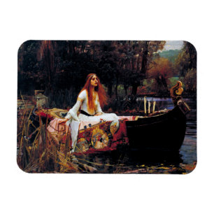 Ímã Lady De Shallot Boat JW Waterhouse Arte Romântica