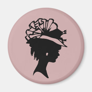 Imã Lady em um Bonnet 7 Blush Pink AH2010