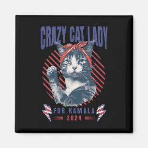 Imã Lady Gato Louca Para Kamala Harris Para Presidente