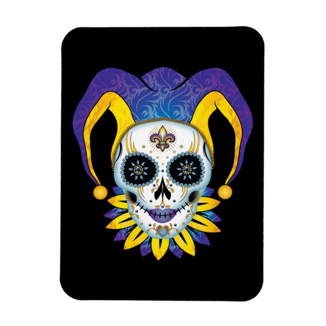 Ímã Lady Jester Skull (Vertical)