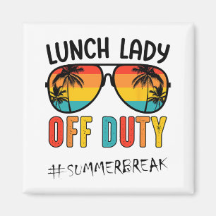 Imã Lady Off Duty No Último Dia De Verão Da Escola