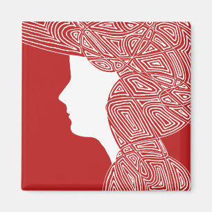 Imã Lady Red Magnet