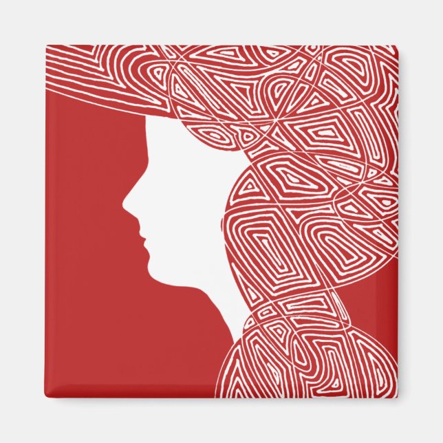 Imã Lady Red Magnet (Frente)