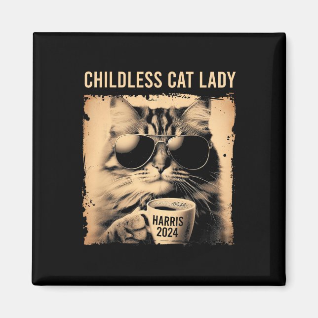 Imã Lady Vintage - Café Cat Kamala 202 (Frente)