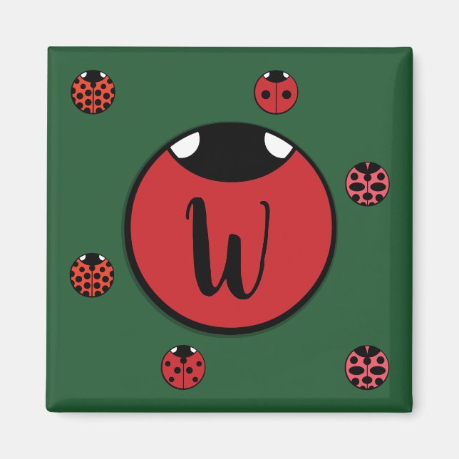 Imã Ladybug Bolinhas Magnet (Frente)