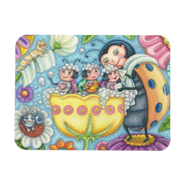 Ímã Ladybug Bubblebath LADYBUG FAMILY MAGNET (Horizontal)