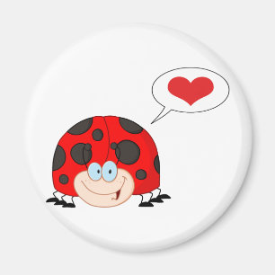 Imã Ladybug Com Bolha De Voz