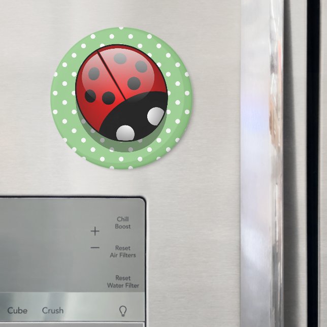 Imã Ladybug, Cute Ladybug, Red Ladybug, Ladybird (In Situ (Fridge))