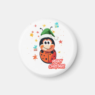 Imã Ladybug de Natal Cheer