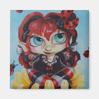 Imã Ladybug Fairy Fantasy Art Magnet