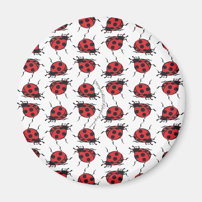 Imã Ladybug Pattern (Frente)